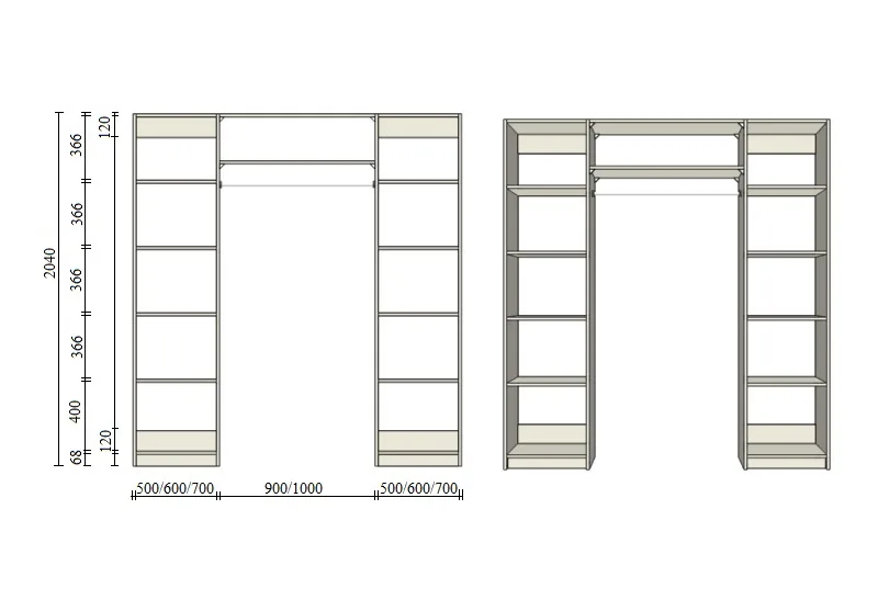 Variants K, Variants K (1801-2400mm)