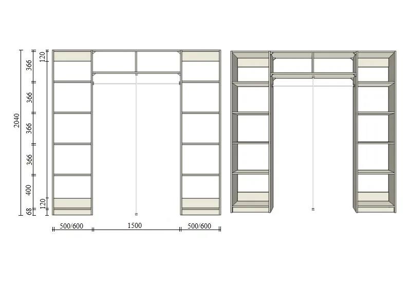 Variants L, Variants L (2201-2600mm)