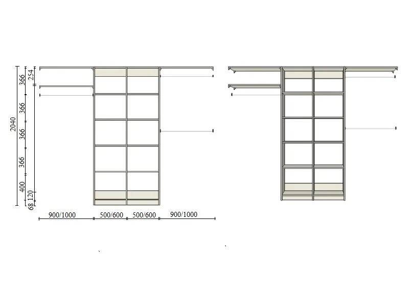 Variants N, Variants N (2601-3400mm)